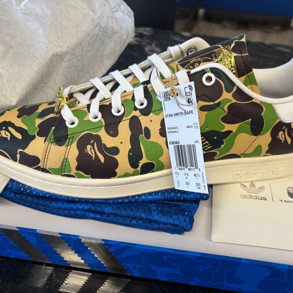 ADIDAS Stan Smith Bape Mens Size 12